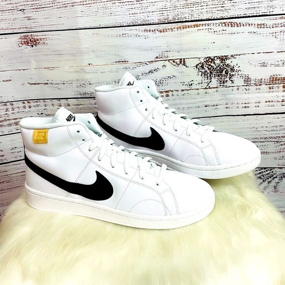 New Men’s Nike Court Royale 2 MID White BlackSize 11